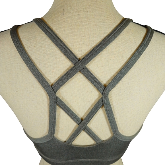 Nike Sports Bra, Heather Grey, Medium - Picture 5 of 11